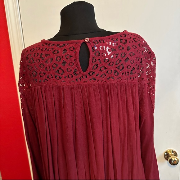 Burgundy MIDI Dress - Picture 4 of 5